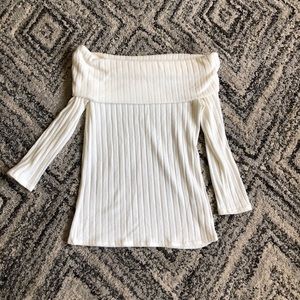 Off shoulder sweater